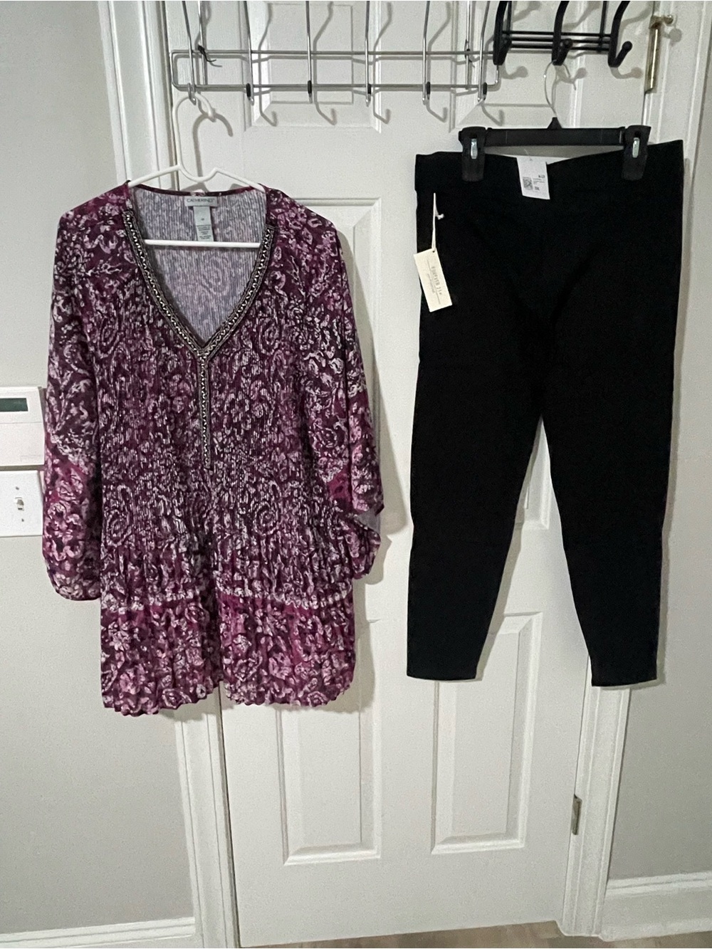 Women's Black 3x new leggings 3x purple Catherine’s tunic